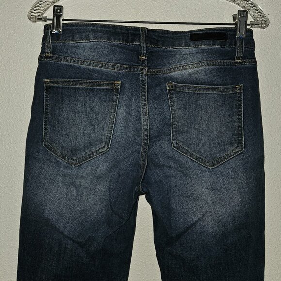 Cello Blue Jeans Distressed Destroyed Juniors Size 5 Skinny Leg - Picture 6 of 12